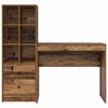 vidaXL Bureau avec tiroir 2 pcs Bois ancien