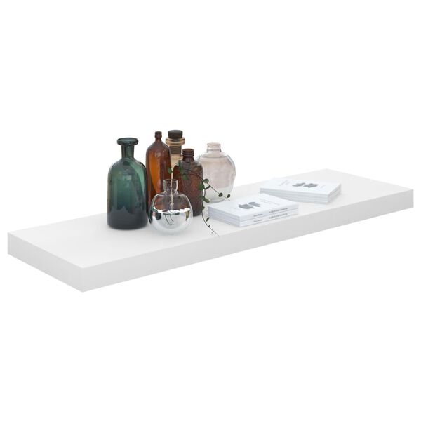 vidaXL Étagère murale flottante 4 pcs Blanc brillant 80x23,5x3,8cm MDF