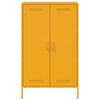 vidaXL Buffet haut jaune moutarde 68x39x113 cm acier