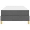 vidaXL Lit &agrave; ressorts avec matelas Gris fonc&eacute; 100 x 200 cm tissu