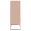 vidaXL Buffet haut rose 68x39x111,5 cm acier