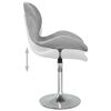 vidaXL Chaise pivotante de salle &agrave; manger Gris clair Velours