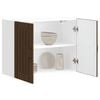 vidaXL Armoire murale de cuisine Lucca ch&ecirc;ne marron bois ing&eacute;nierie