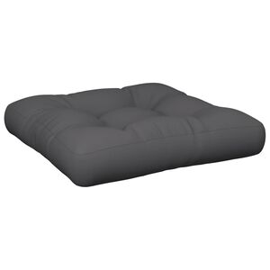 vidaXL Coussin de palette anthracite 60x61,5x10 cm tissu