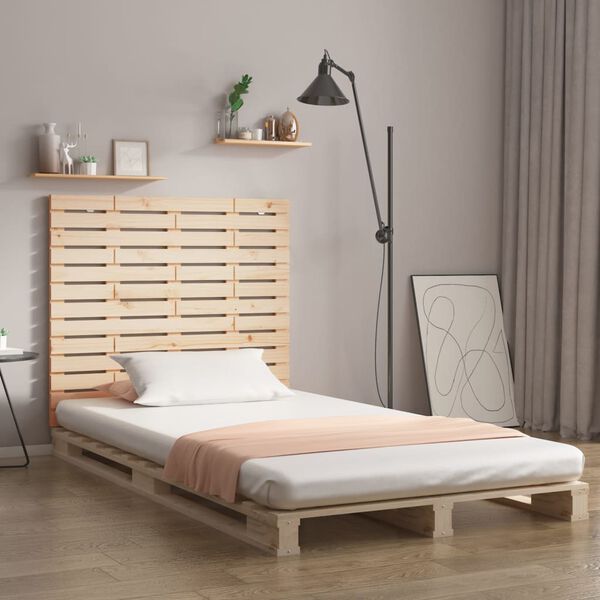vidaXL Tête de lit murale 81x3x91,5 cm Bois massif de pin