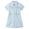 Combinaison enfants avec manches courtes bleu doux 92