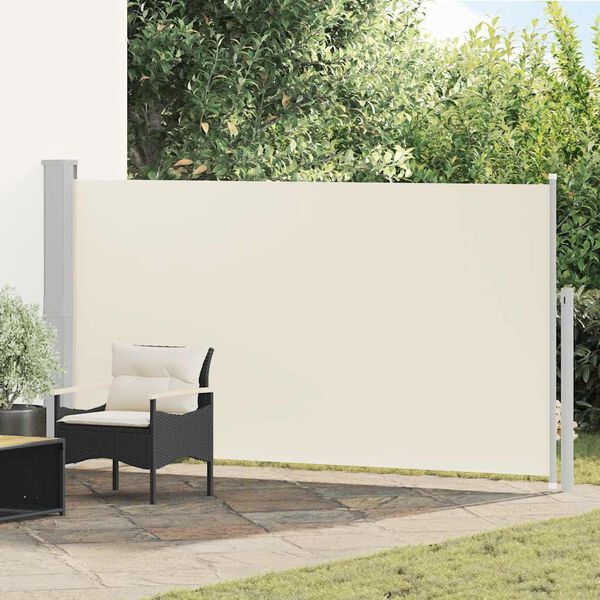 vidaXL Auvent lat&eacute;ral de patio 160x300 cm Couleur cr&egrave;me