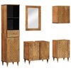 vidaXL Ensemble de meubles de salle de bain 5 pcs bois manguier massif