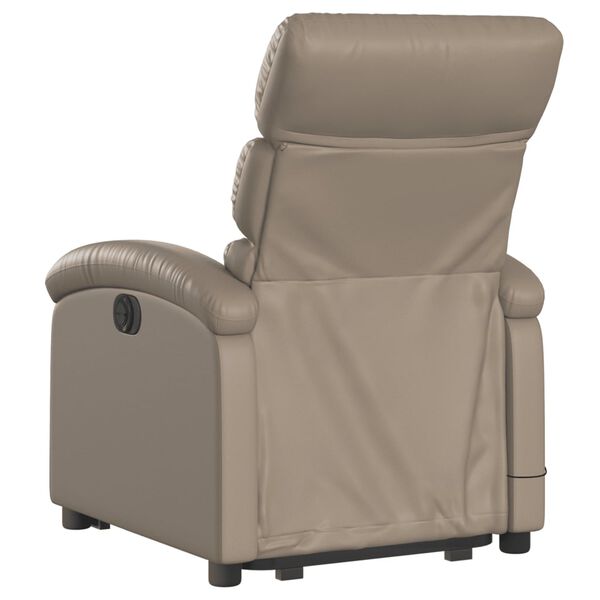 vidaXL Fauteuil inclinable de massage électrique cappuccino similicuir