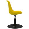 vidaXL Chaises pivotantes &agrave; manger lot de 6 Jaune Velours