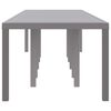 vidaXL Table de jardin pour repas Gris clair 350 x 100 x 73 cm