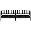 vidaXL Lit de jour sans matelas noir 90x190 cm bois de pin massif