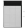 vidaXL Moustiquaire pliss&eacute;e pour fen&ecirc;tre Aluminium Anthracite 80x160cm