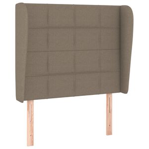 vidaXL T&ecirc;te de lit avec oreilles Taupe 83x23x118/128 cm Tissu