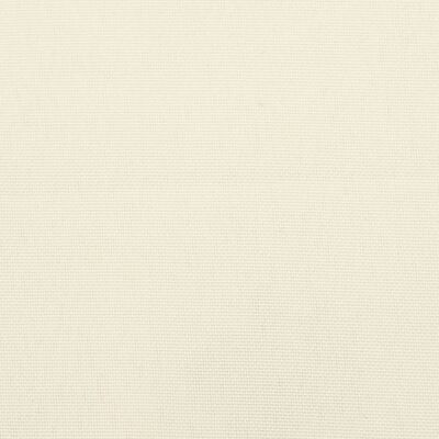 vidaXL Coussin de banc de jardin blanc crème 110x50x7 cm tissu oxford