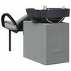vidaXL Fauteuil de shampooing Gris clair et noir 63 x 141 x 92 cm