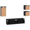 vidaXL Ensemble meuble TV 5 pcs 160 x 30 x 30,5 cm Bois d'ing&eacute;nierie