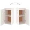 vidaXL Meubles TV 4 pcs Blanc Bois massif de pin