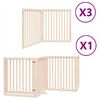 vidaXL Barri&egrave;re pour chien porte pliable 10 panneaux bois de peuplier