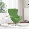 vidaXL Fauteuil œuf Vert clair 63 x 73 x 90 cm Velours