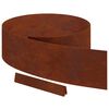 vidaXL Bordure de Pelouse 450 x 20 cm Acier patin&eacute; Rouill&eacute;