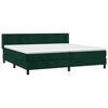 vidaXL Sommier &agrave; lattes de lit et matelas Vert fonc&eacute; 200x200cm Velours