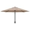 vidaXL Parasol de jardin Taupe 248 x 248 x 148 cm Polyester et Acier