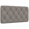 vidaXL Coussin de t&ecirc;te de lit taupe 100 cm tissu