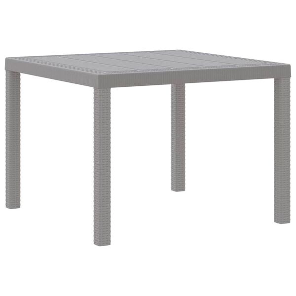 vidaXL Ensemble de salle à manger pour jardin 3 pcs Gris clair