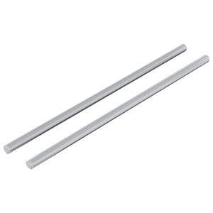 vidaXL Tige filet&eacute;e 2 pcs Argent&eacute; 6 x 170 mm Acier