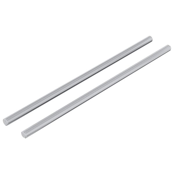 vidaXL Tige filet&eacute;e 2 pcs Argent&eacute; 6 x 170 mm Acier