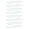 vidaXL Panneaux de biblioth&egrave;que 8 pcs blanc bois d&rsquo;ing&eacute;nierie