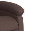 vidaXL Fauteuil inclinable de massage &eacute;lectrique marron similicuir
