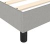 vidaXL Sommier &agrave; lattes de lit avec matelas Gris clair 80x200 cm Tissu