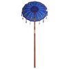 vidaXL Parasol balinais Bleu 95 x 95 x 260 cm