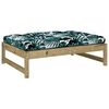 vidaXL Repose-pied de jardin 120x80 cm bois de pin impr&eacute;gn&eacute;