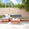 vidaXL Salon de jardin 6 pcs avec coussins bois massif Douglas