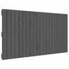 vidaXL T&ecirc;te de lit murale Gris 127,5x3x60 cm Bois massif de pin