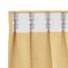 vidaXL Rideaux occultants avec anneaux 2 pcs Beige 260 x 140 cm