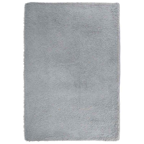 vidaXL Tapis shaggy à poils longs NAVARRA gris argenté 200x290 cm