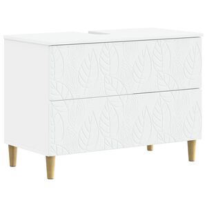vidaXL Meuble sous Lavabo de Salle de Bain DELFT Blanc 82 x 41 x 59 cm
