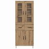 vidaXL Haut Armoire avec tiroir Ch&ecirc;ne artisanal 69,5 x 34 x 90 cm