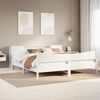 vidaXL Cadre de lit sans matelas blanc 180x200 cm bois massif de pin