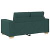 vidaXL Canap&eacute; 3 pcs Vert fonc&eacute; 221 x 80 x 80 cm Tissu en lin m&eacute;lang&eacute;