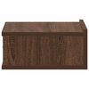 vidaXL Table de chevet flottante Ch&ecirc;ne marron 40x30x15 cm