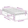 vidaXL Lit de jour avec matelas cire marron 100x200 cm bois pin massif
