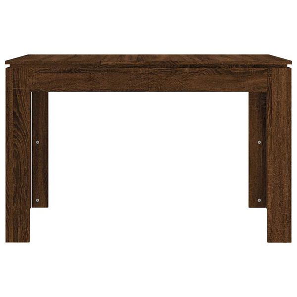 vidaXL Table &agrave; d&icirc;ner Ch&ecirc;ne marron 120x60x76 cm bois d'ing&eacute;nierie