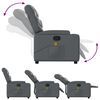 vidaXL Fauteuil inclinable de massage Gris Similicuir