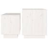vidaXL Tables basses gigognes 2 pcs Blanc Bois de pin massif