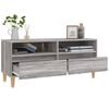 vidaXL Meuble TV sonoma gris 100x34,5x44,5 cm bois d'ing&eacute;nierie